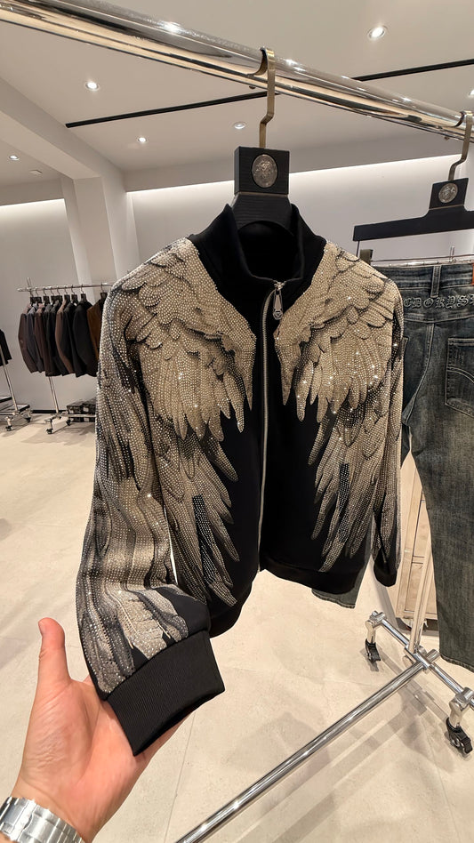 Fashion Rhinestone Wing Jacket