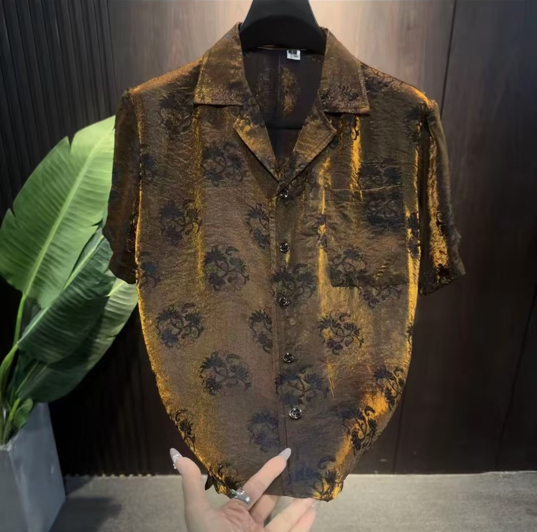 Luxury Gradient Print Shirt