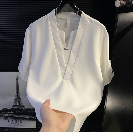 Men's Premium V-neck Casual Short Sleeve T-shirt