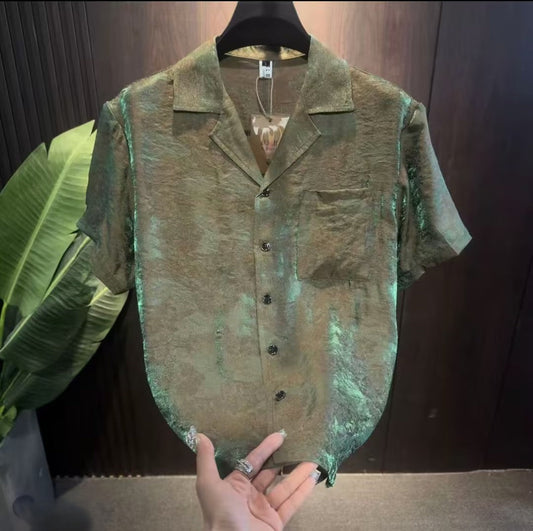 Luxury Gradient Print Shirt