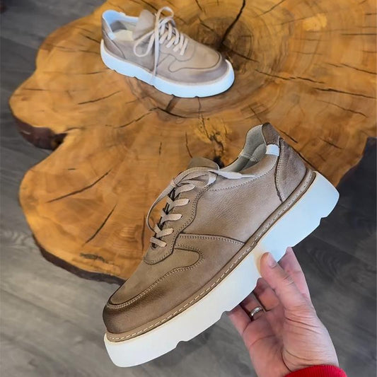 Men's Gradient Leather Casual Shoes