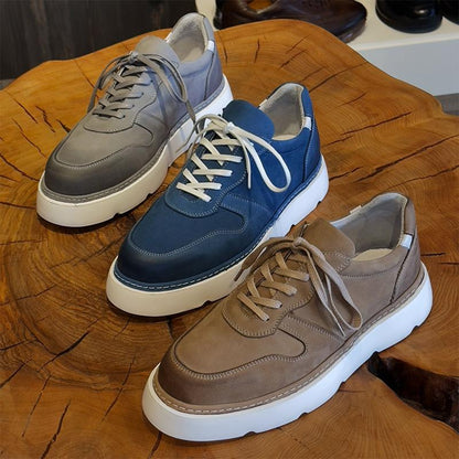 Men's Gradient Leather Casual Shoes